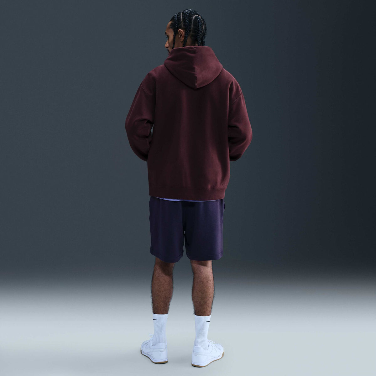 Nike Solo Swoosh Pullover Hoodie Burgundy Crush/Burgundy Crush/White