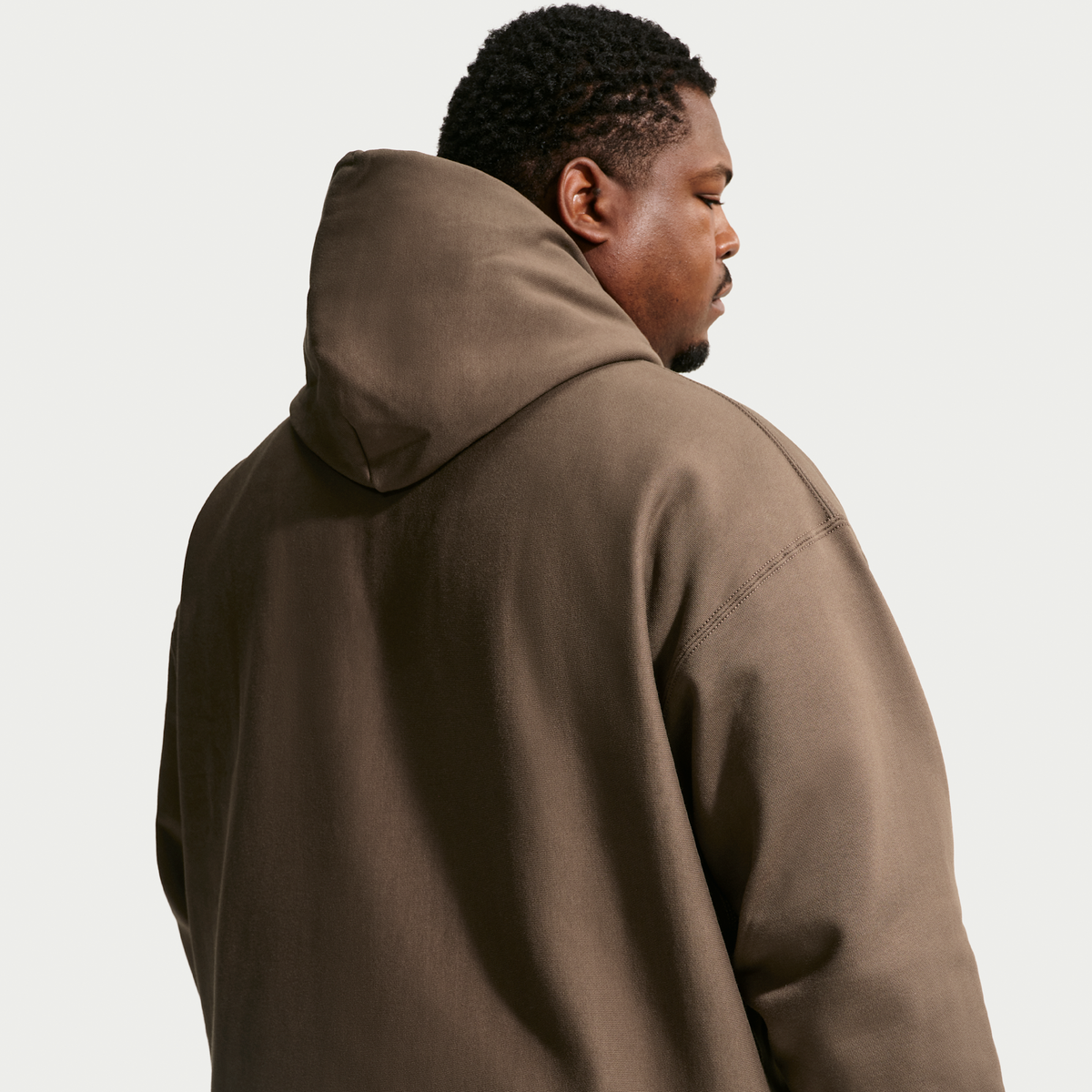 Nike Solo Swoosh Men's Pullover Hoodie Dark Hazel/White