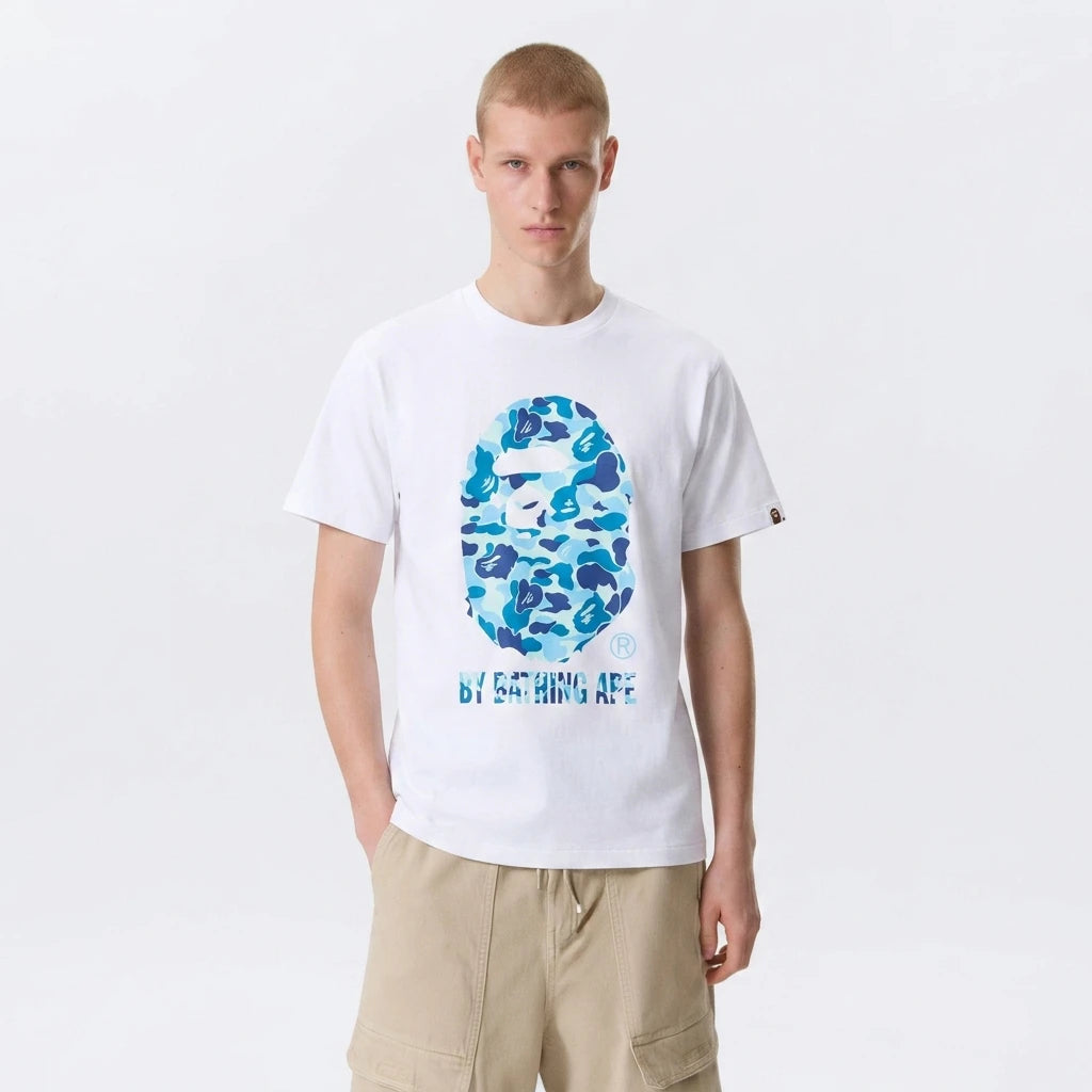 BAPE A Bathing Ape ABC Camo T-Shirt White Blue