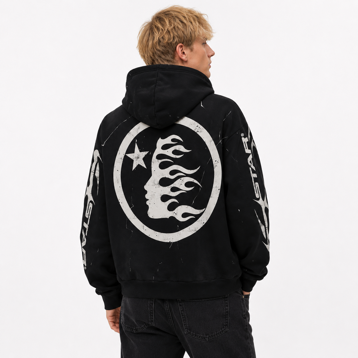 Hellstar Hstar Hoodie Black