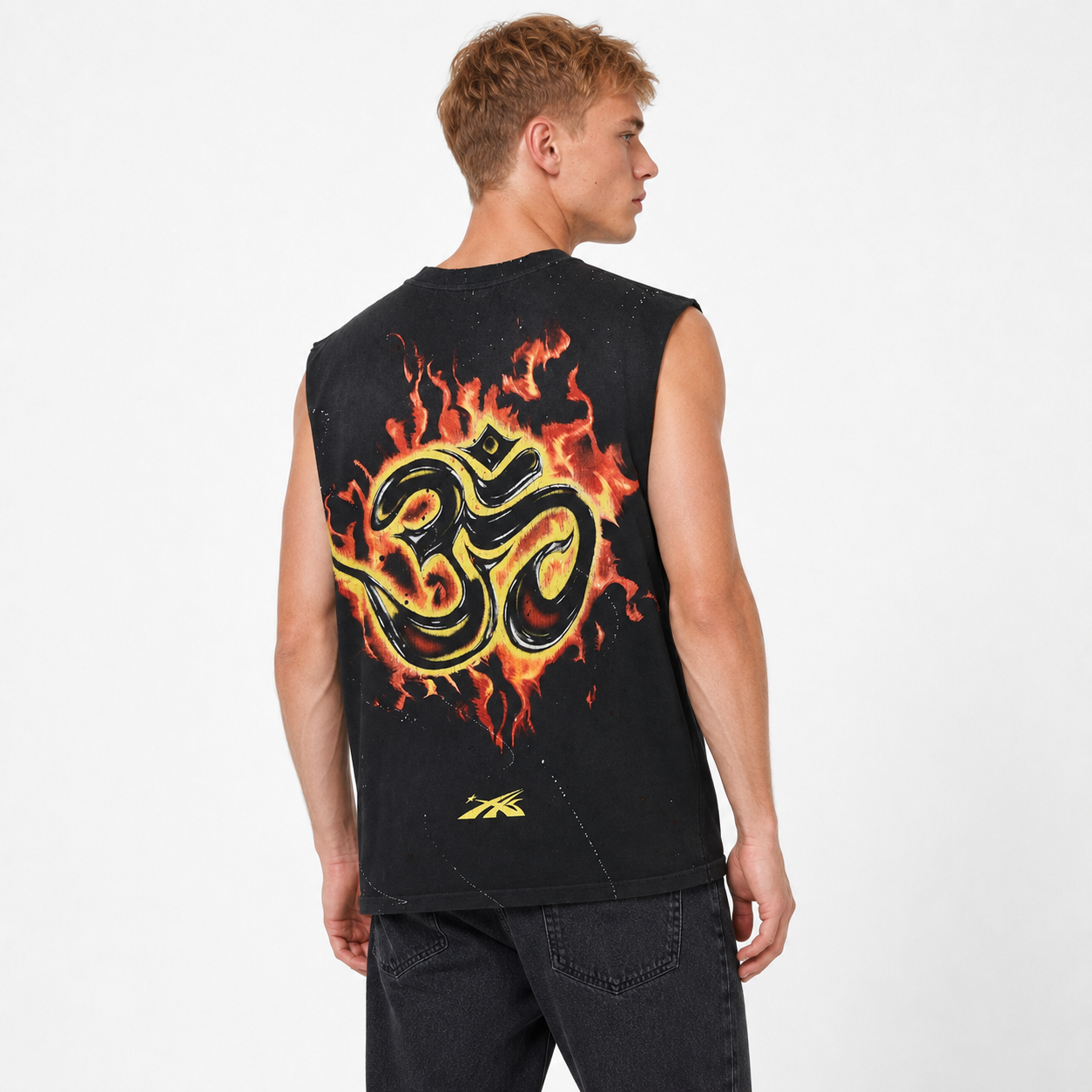 Hellstar Inner Peace Skeleton Sleeveless T-shirt Black