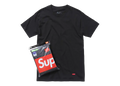 Supreme Hanes Tagless Tees (3 Pack) Black