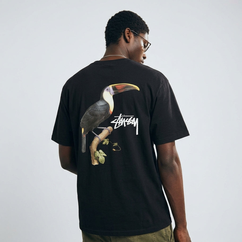 Stussy Toucan T-Shirt Black