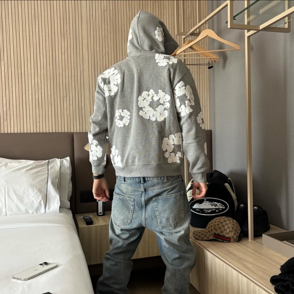 Denim Tears Hoodie in Grey