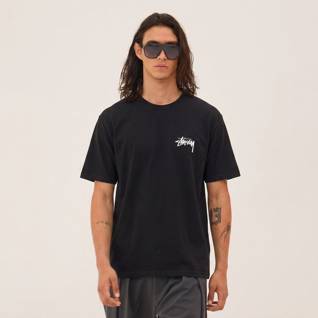 Stussy Fuzzy Dice T-Shirt Black