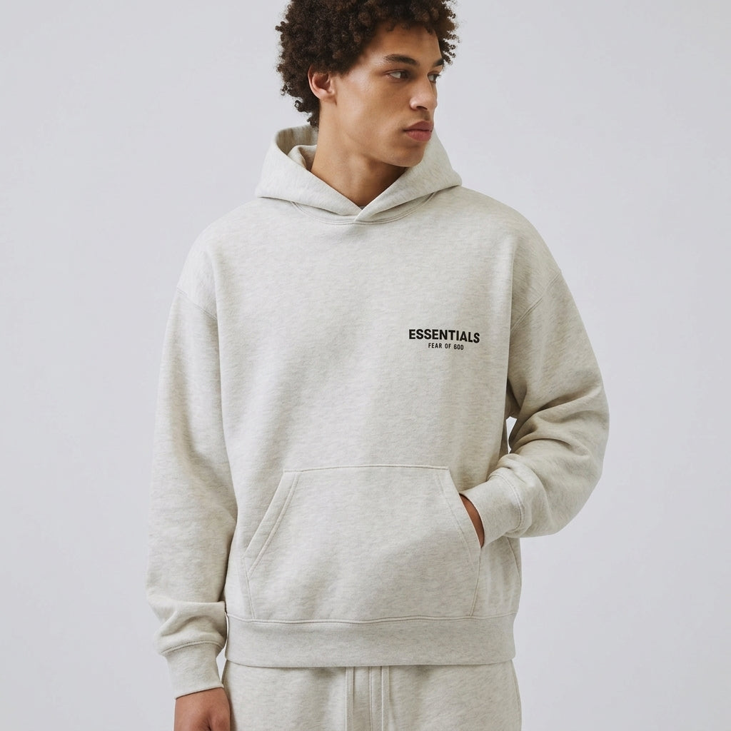 Fear of God Essentials Hoodie Light Oatmeal - Sneak