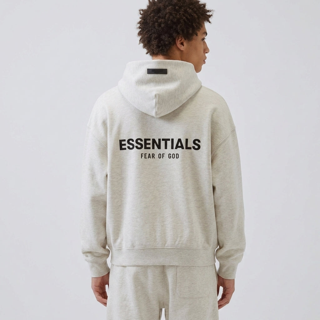Fear of God Essentials Hoodie Light Oatmeal - Sneak