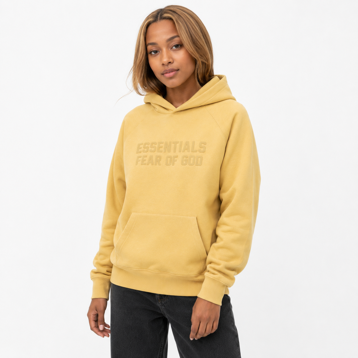 Fear of God Essentials Hoodie Light Tuscan