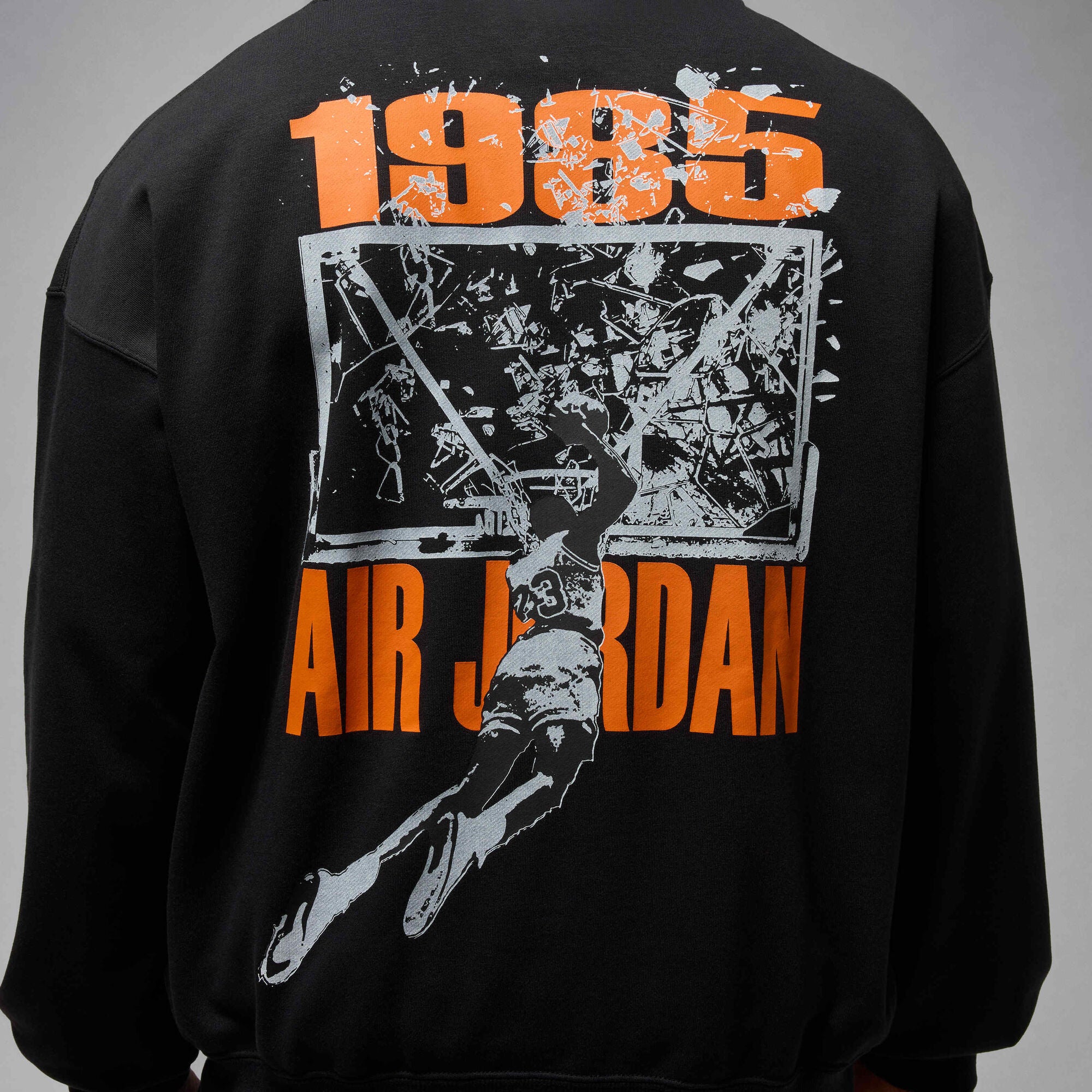 Air Jordan Brooklyn Oversized Pullover Hoodie Black/Starfish