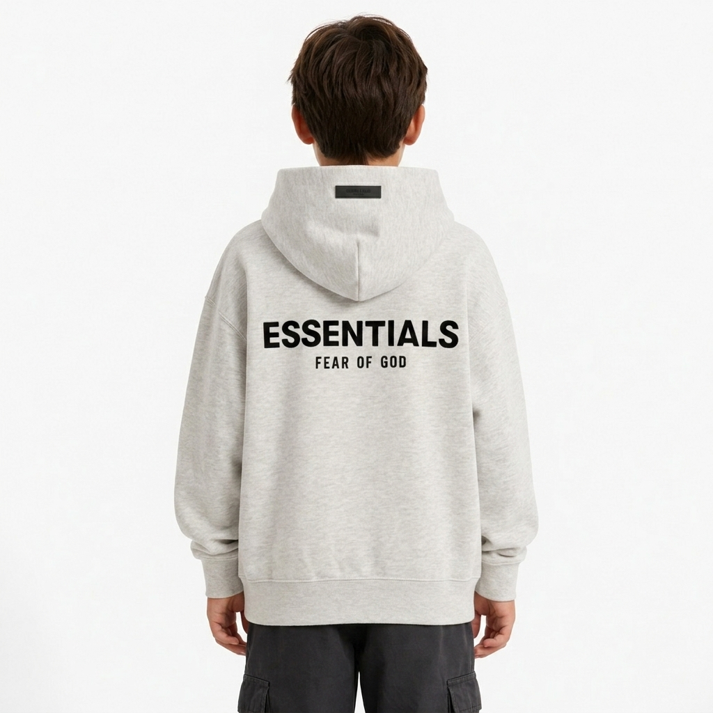 Fear of God Essentials Hoodie Light Oatmeal (Kids)