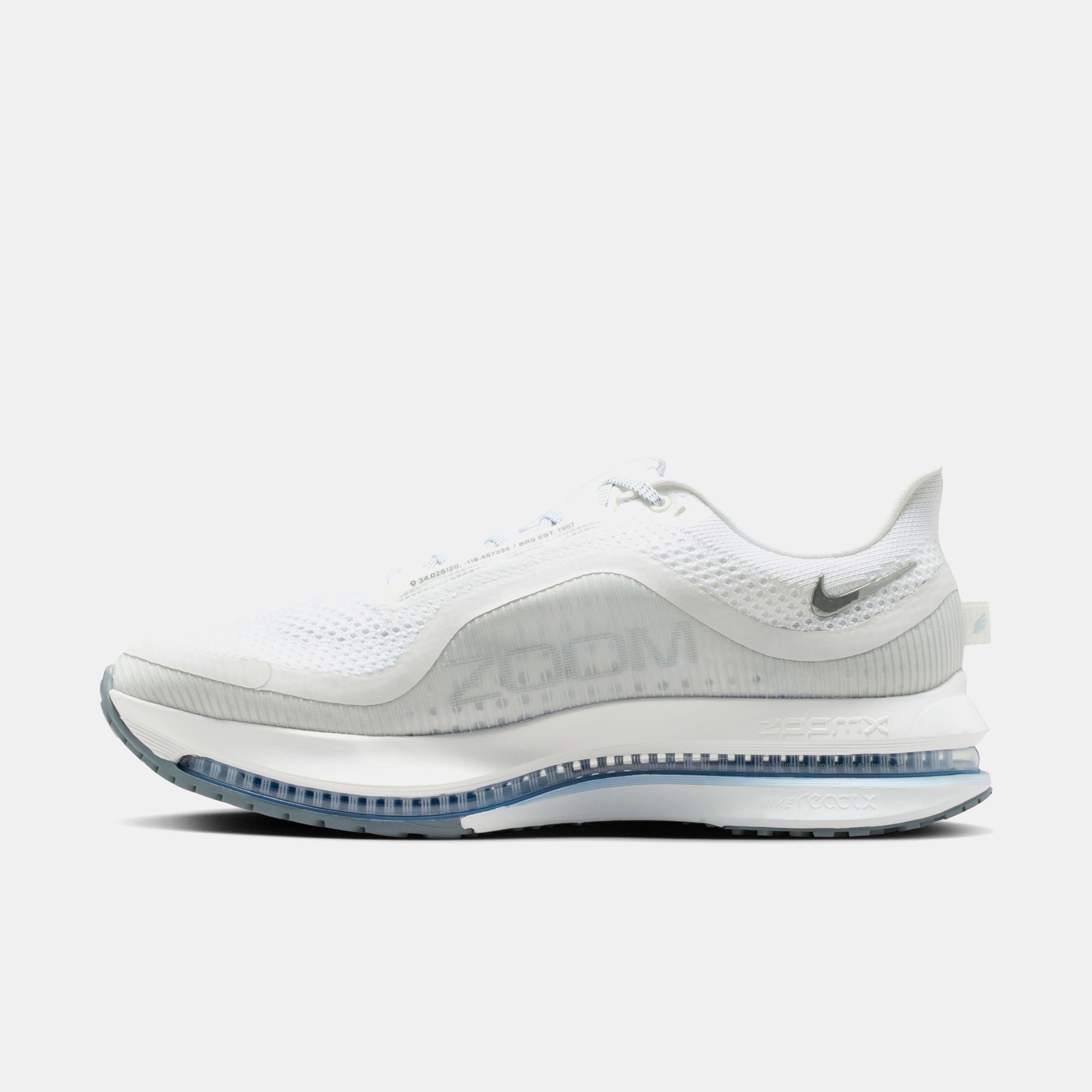 Nike Pegasus Premium Road Running Shoes White/Grey Fog/Hydrogen Blue/Aluminum