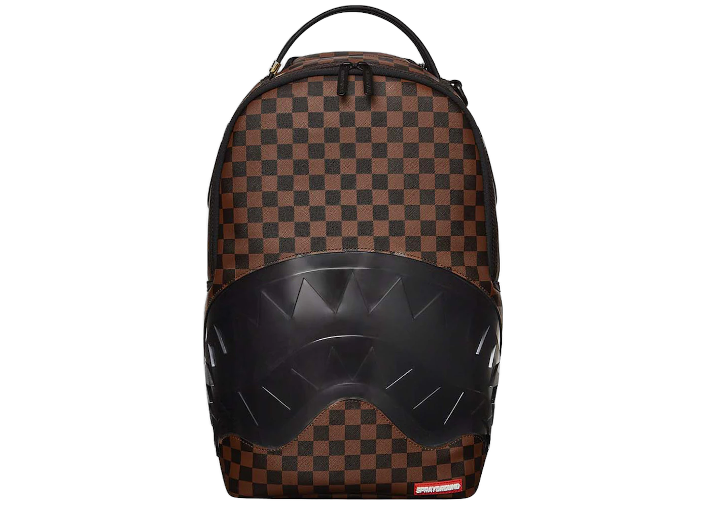 Sprayground Clear Rubber Sharks In Paris DLXSV Backpack Brown/Black