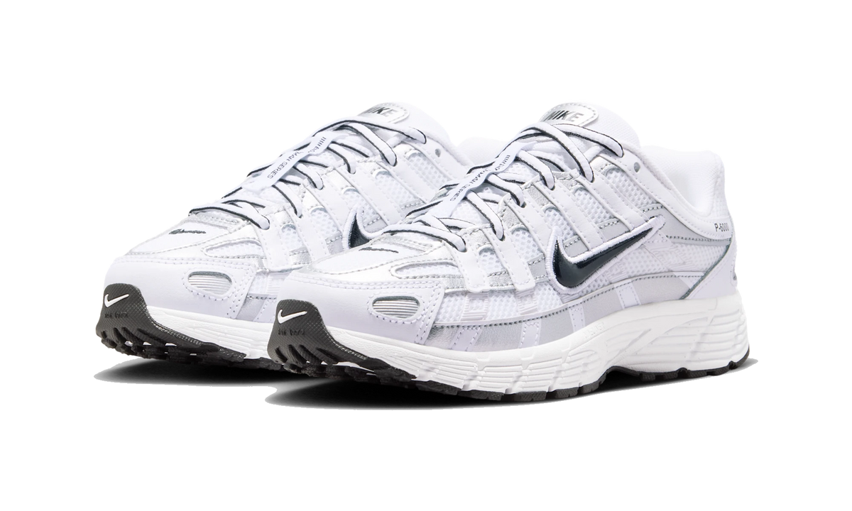 Nike P-6000 White/Metallic Silver/Black