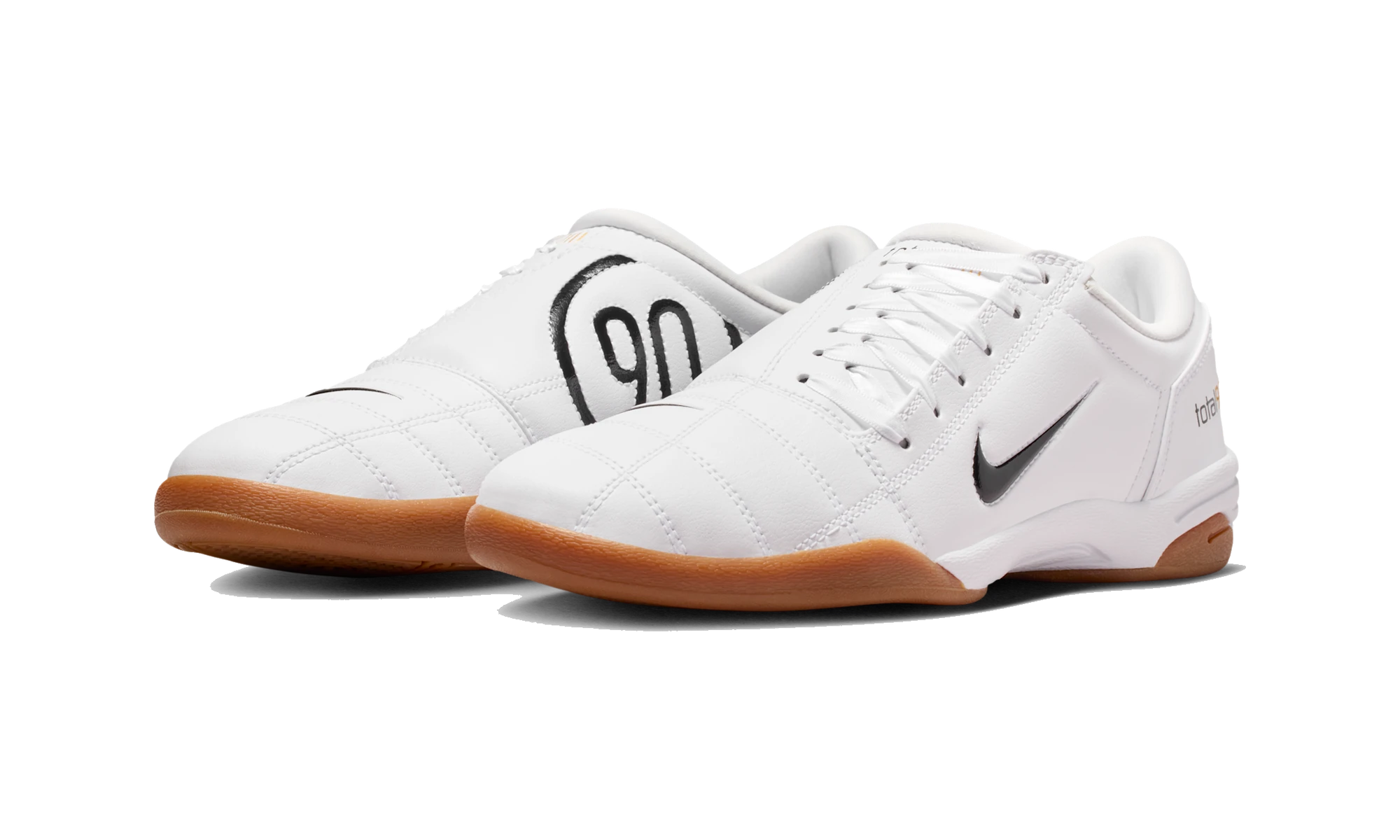 Nike Total90 White/Gum Medium Brown/Metallic Gold/Black