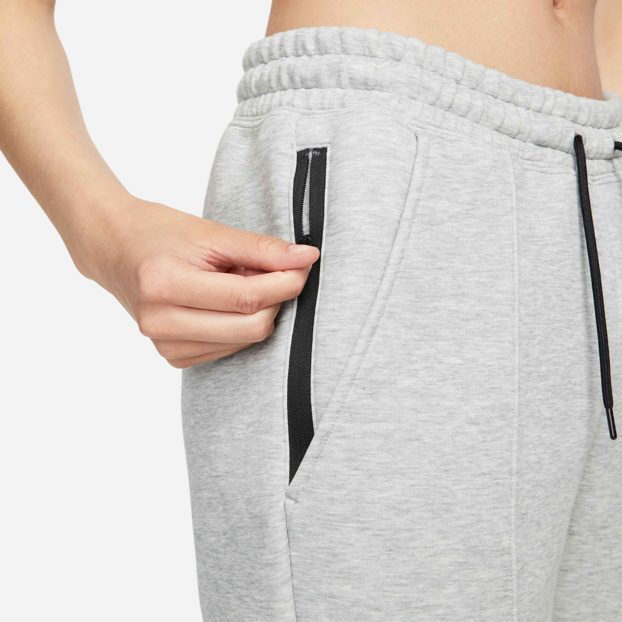 Nike Sportswear Tech Fleece Mid-Rise Joggers Dark Grey Heather/Black