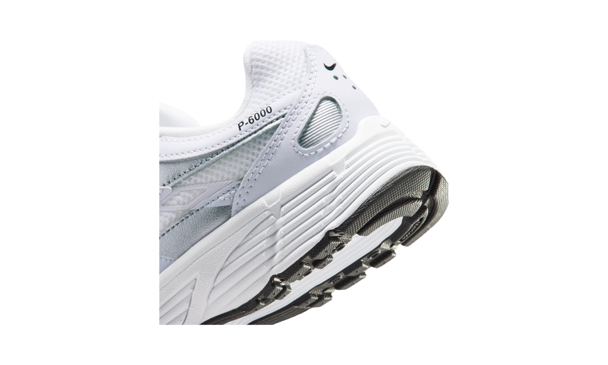Nike P-6000 White/Metallic Silver/Black