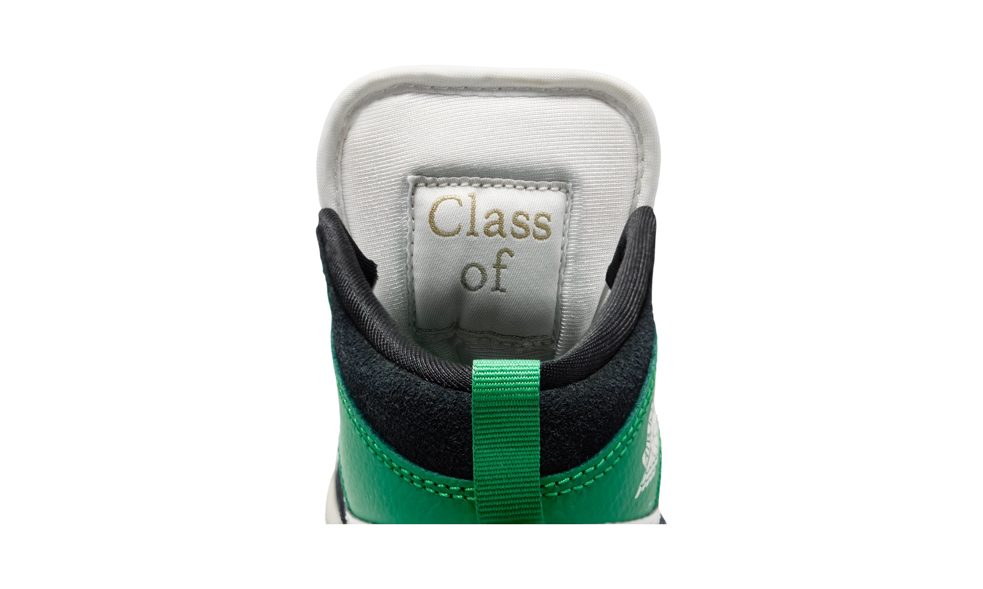 Air Jordan 1 Mid Summit White/Lucky Green/University Gold/Black