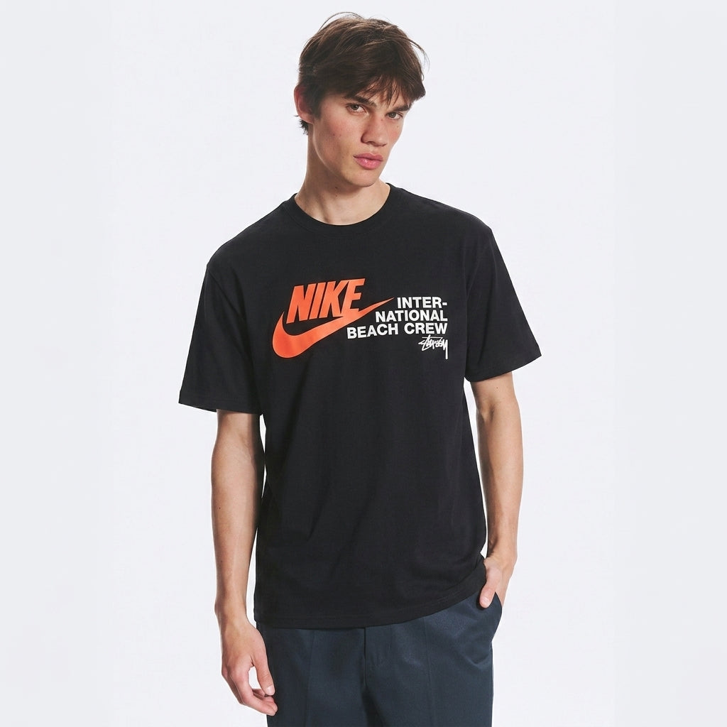 Nike x Stussy International Beach Crew T-Shirt Black