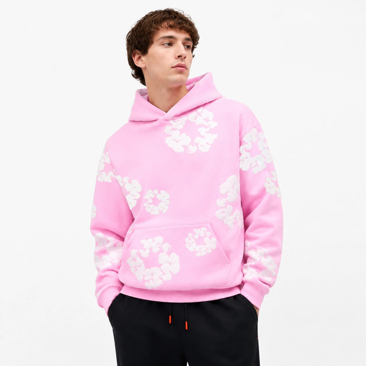 Denim Tears The Cotton Wreath Hoodie Powder Pink