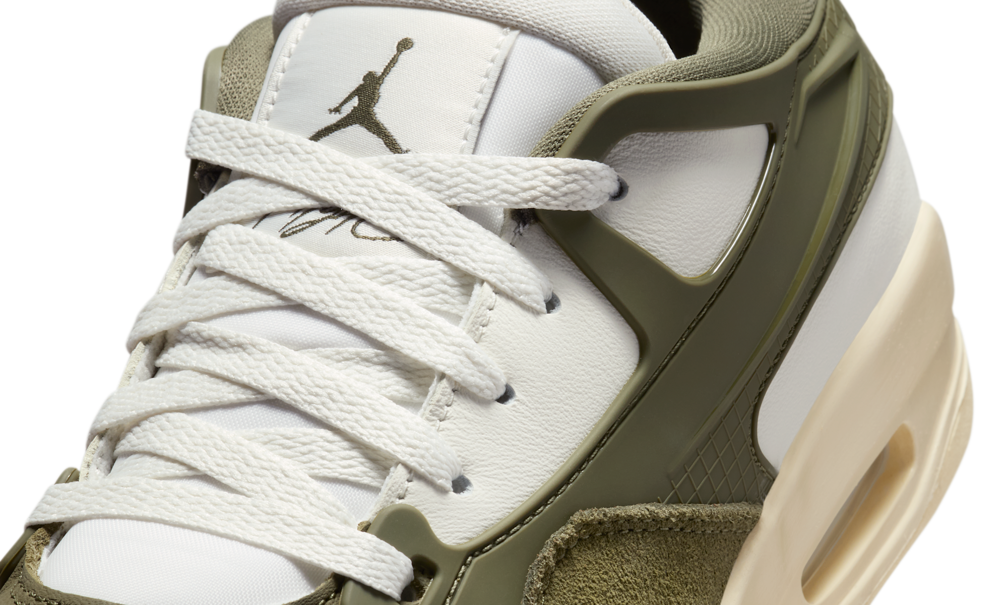 Air Jordan 4 RM Sail/Coconut Milk/Medium Olive