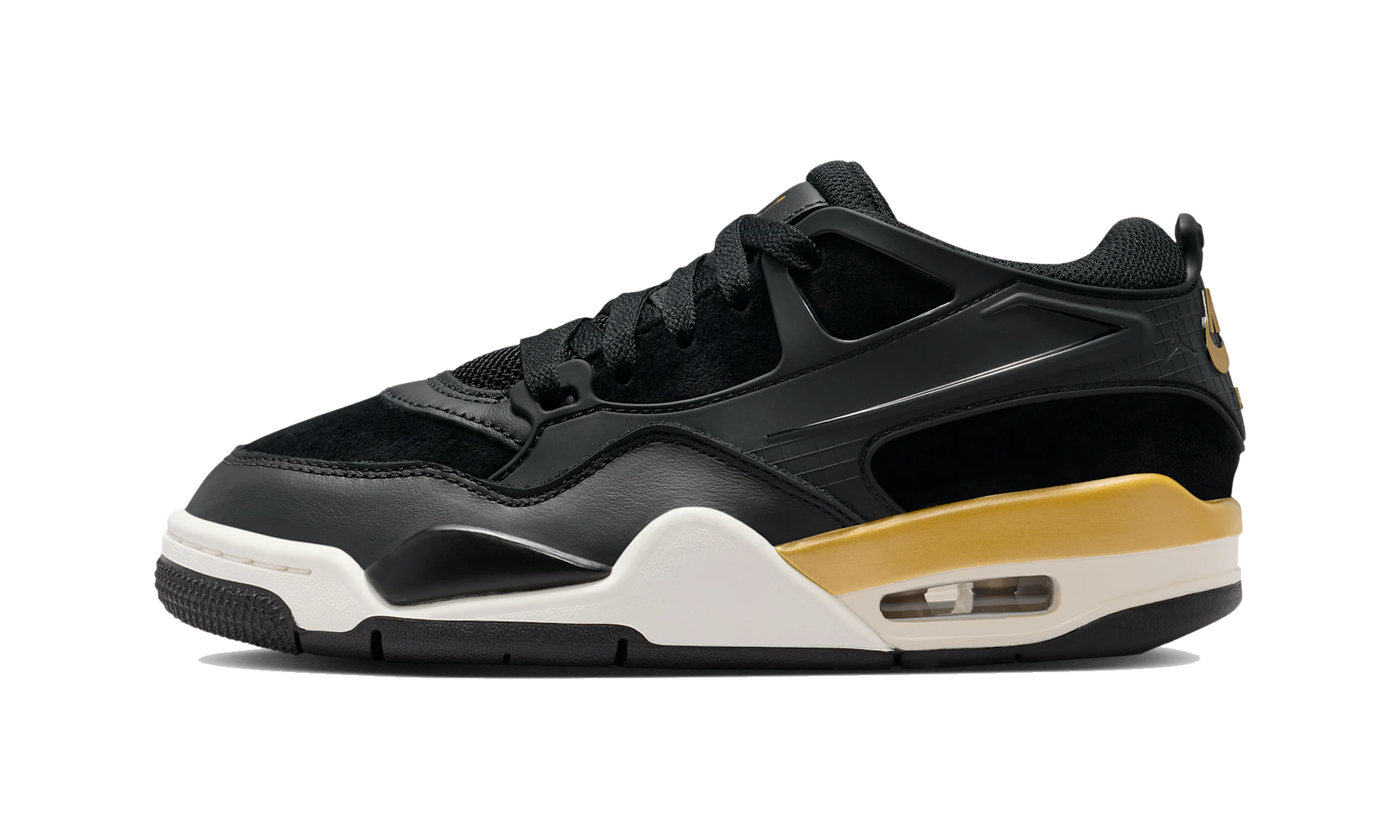 Air Jordan 4 RM Black/Sail/Team Gold/Metallic Gold