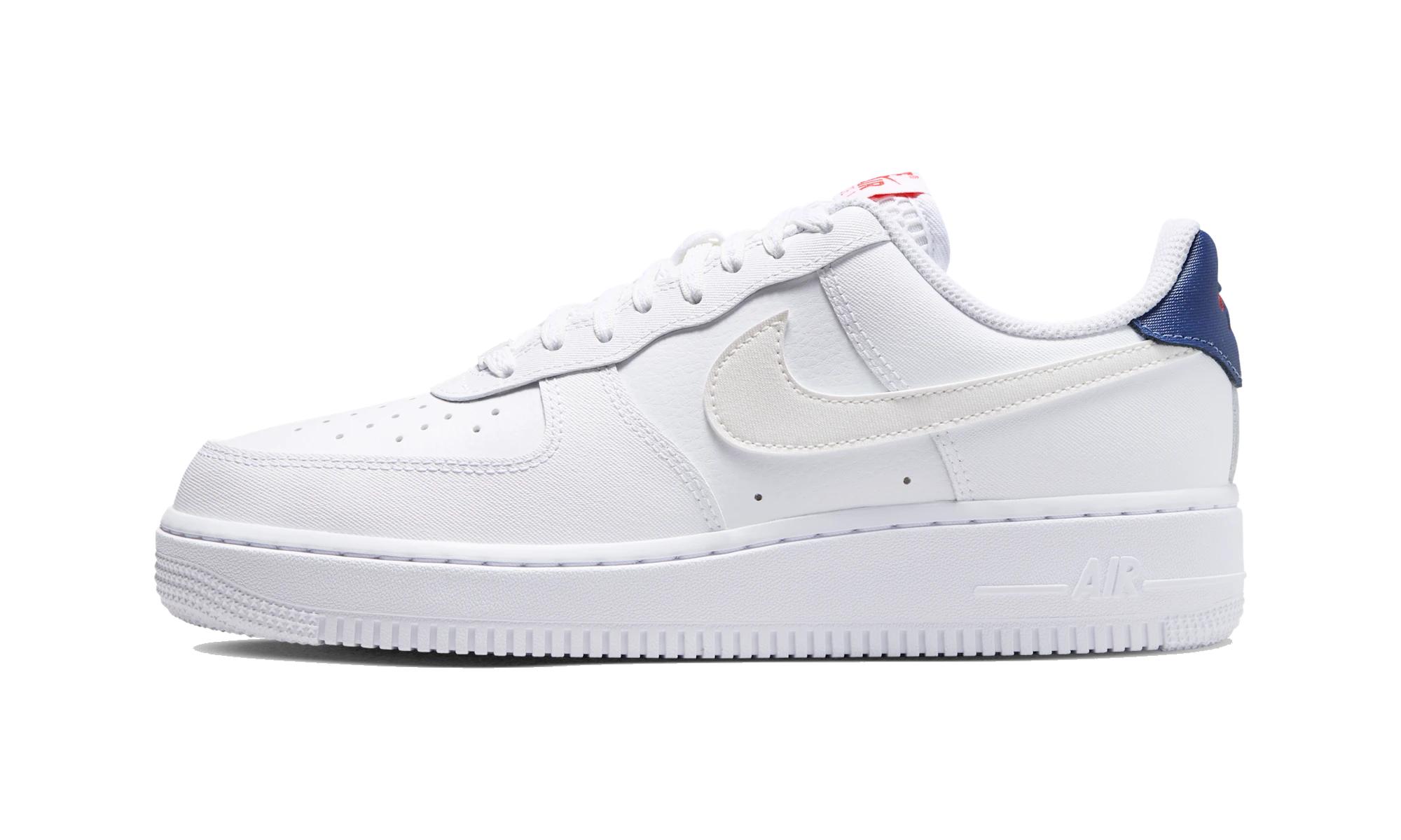 Nike Air Force 1 '07 White/Blue Void/Fire Red/Metallic Summit White