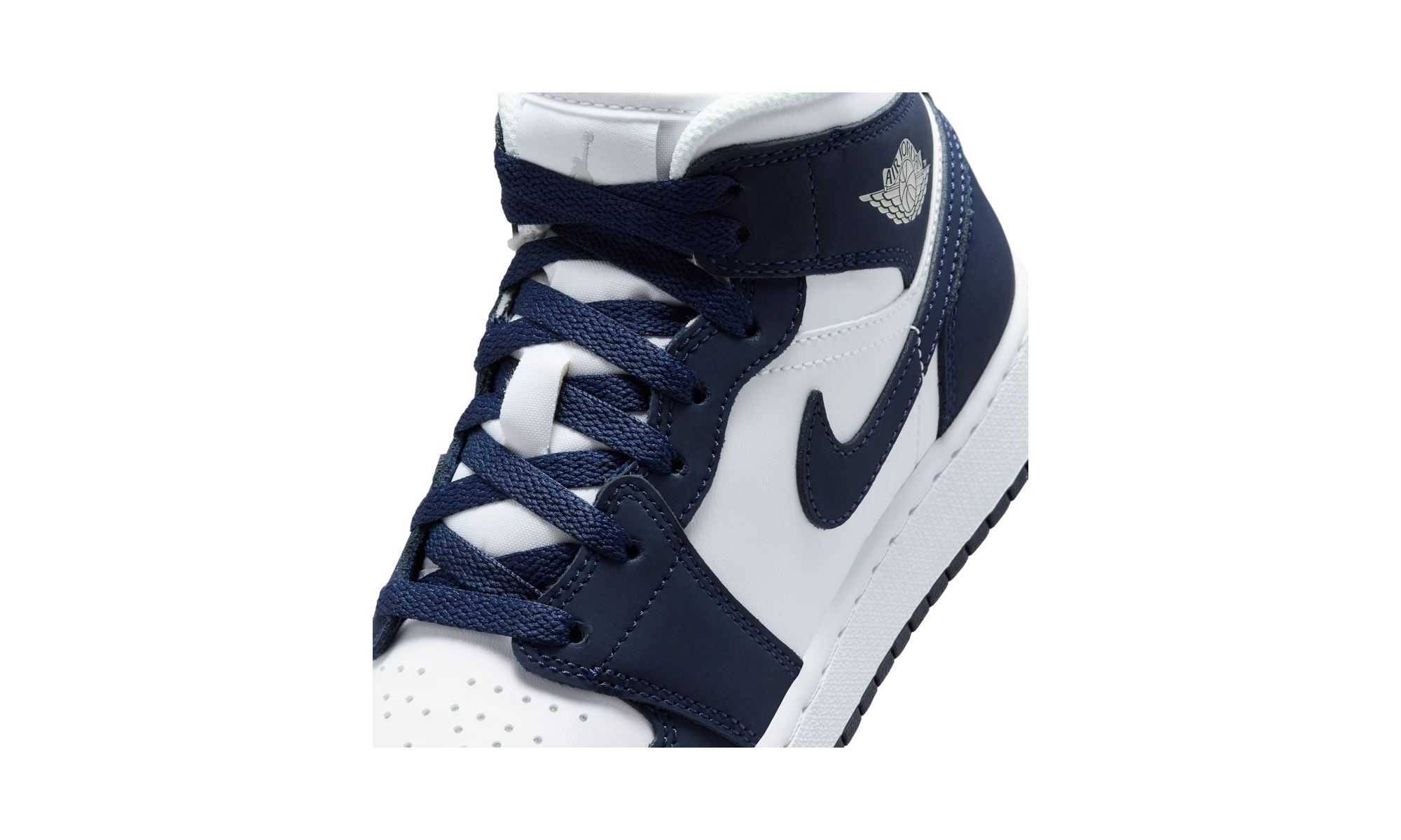 Air Jordan 1 Mid Obsidian/White/Grey Fog/Obsidian