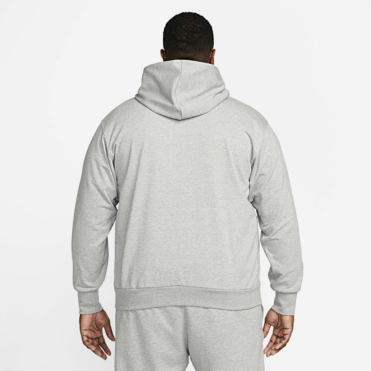 Nike Standard Issue Dri-FIT Full-Zip Basketball Hoodie Dark Grey Heather/Pale Ivory