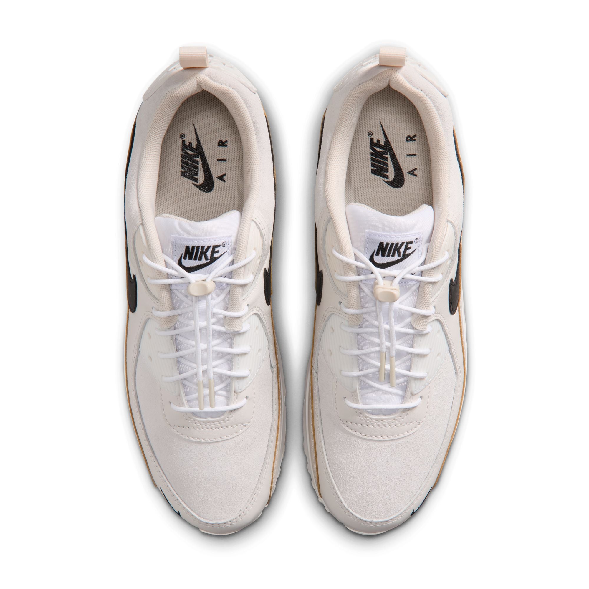 Nike Air Max 90 Mens shoes White/Black/Light Orewood Brown/Phantom