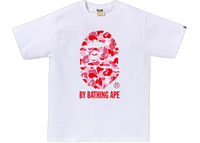 BAPE A Bathing Ape T-Shirt ABC Camo T-Shirt White Pink