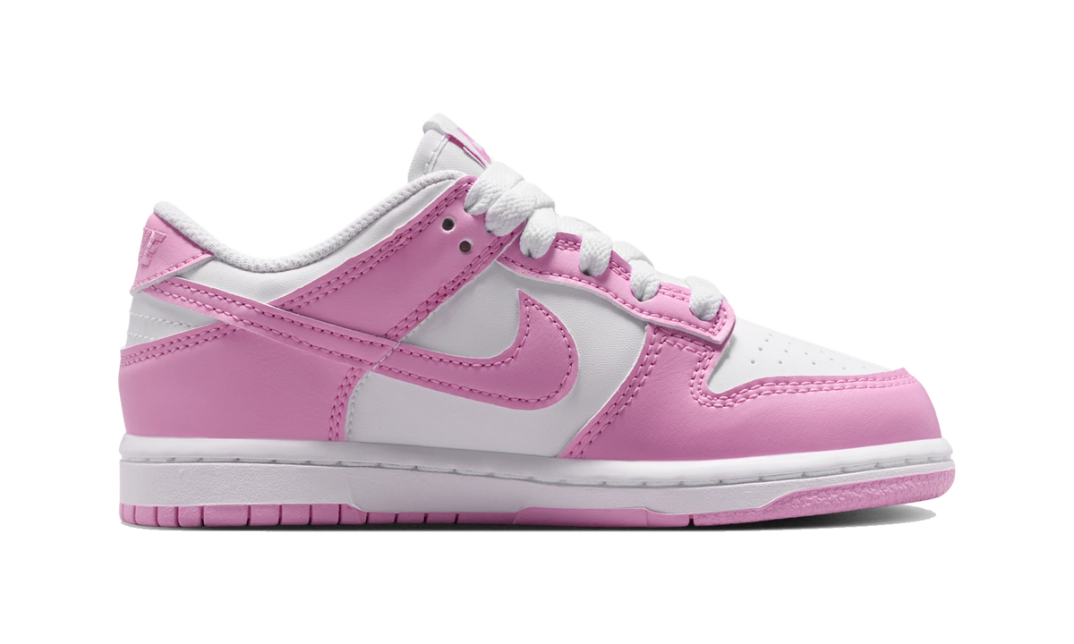 Nike Dunk Low White/White/White/Pink Rise