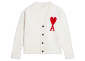 Ami Paris ADC Cardigan Off White/Red