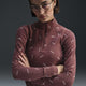 Nike Sportswear Collection Slim 1/2-Zip Long-Sleeve Logo Top Red Sepia/Light Orewood Brown/Red Sepia