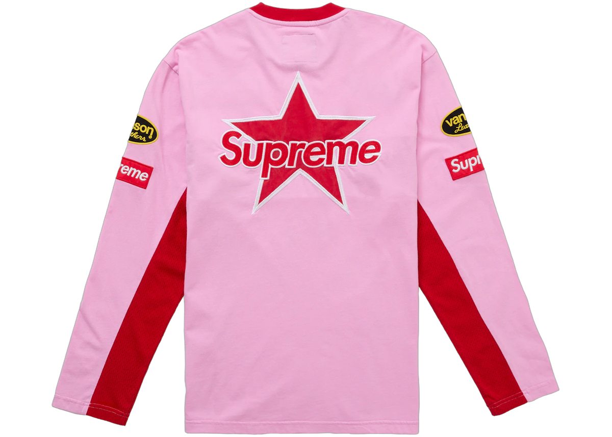 Supreme Vanson Leathers L/S Top Pink