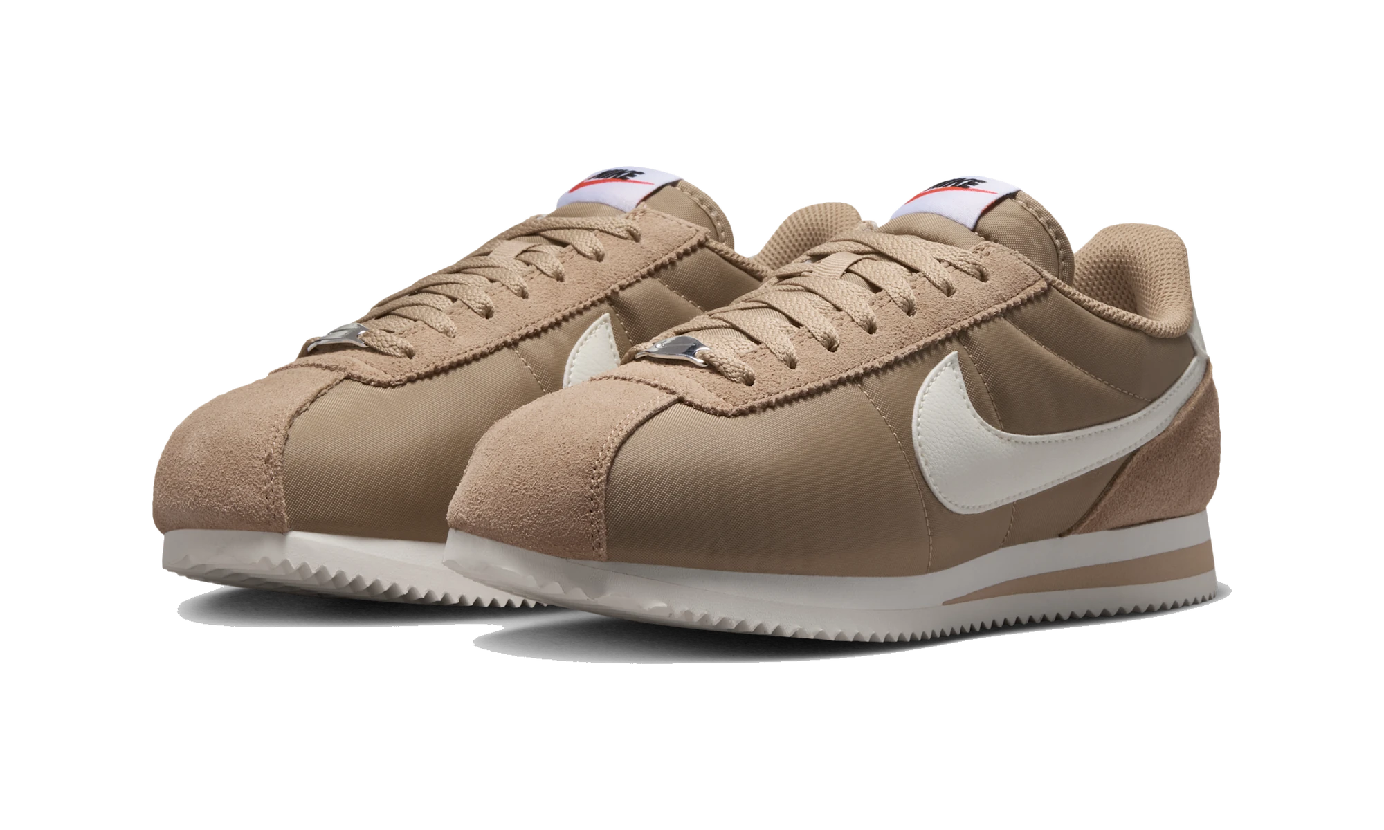 Nike Cortez Textile British Khaki/Black/Safety Orange/Sail