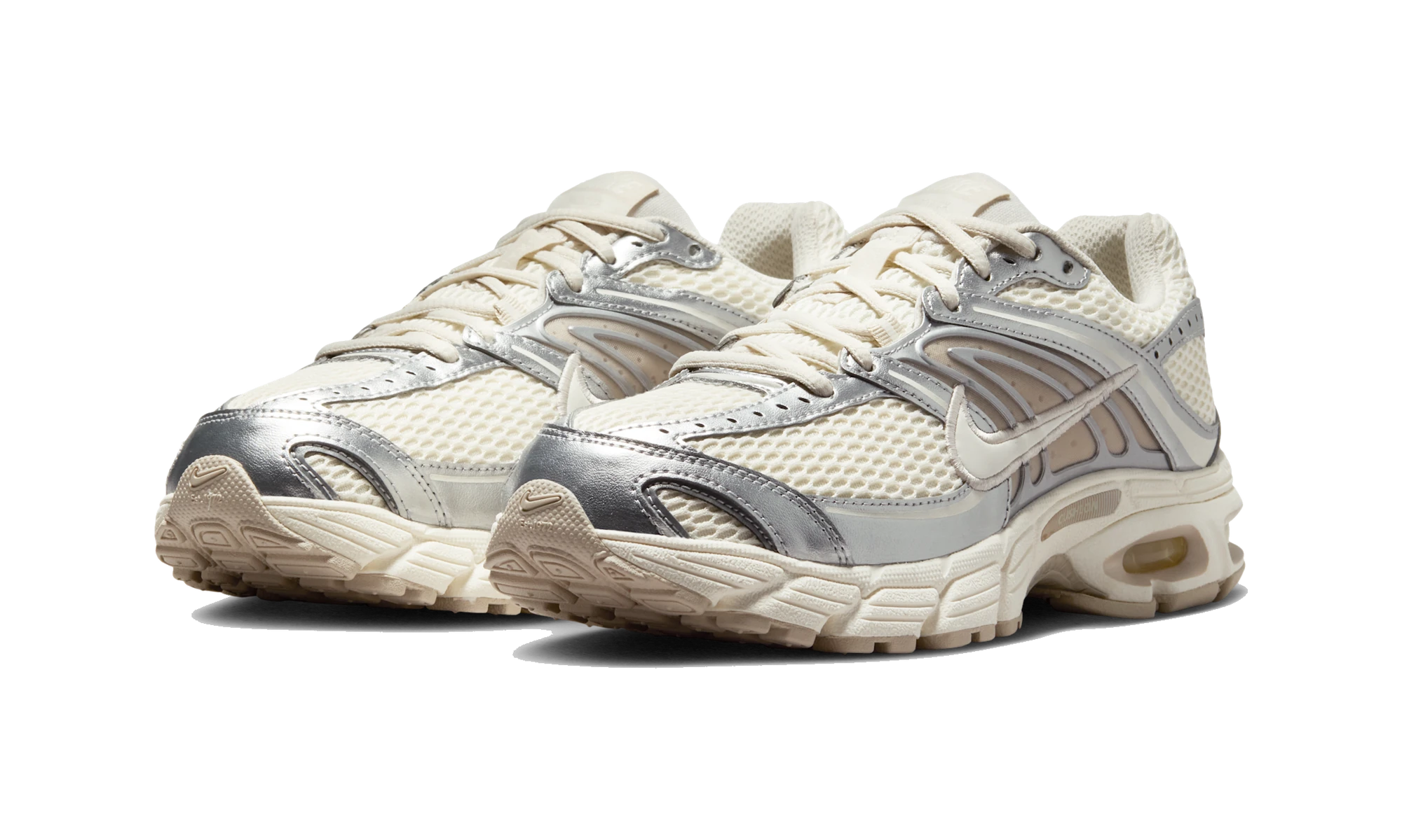 Nike Air Max Moto 2K shoes with reflective accents Pale Ivory/Metallic Silver/Light Orewood Brown/Sail