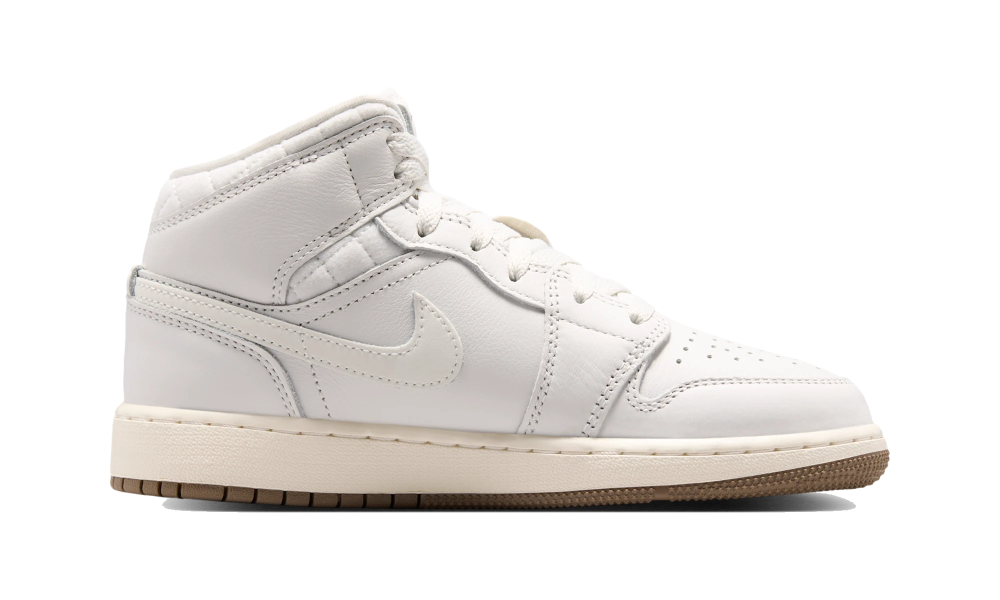 Air Jordan 1 Mid SE Phantom/Gum Dark Brown/Infrared 23/Sail