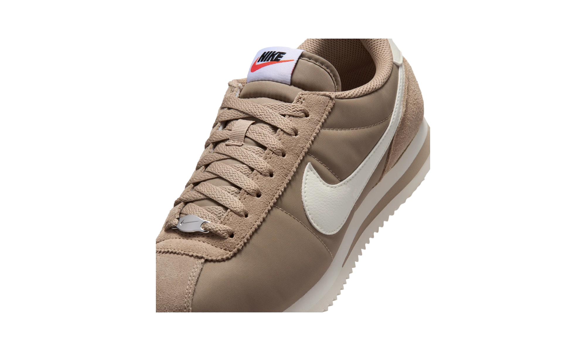 Nike Cortez Textile British Khaki/Black/Safety Orange/Sail