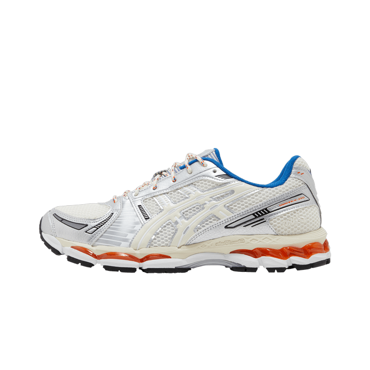 ASICS Gel-Kayano 12.1 Ronnie Fieg Knicks, Cream/Silver/Orange/Blue (1203A555-101)