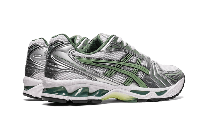 ASICS Gel-Kayano 14 White Pure Silver Slate Grey Sage, White/Slate Grey (1201A019-107)