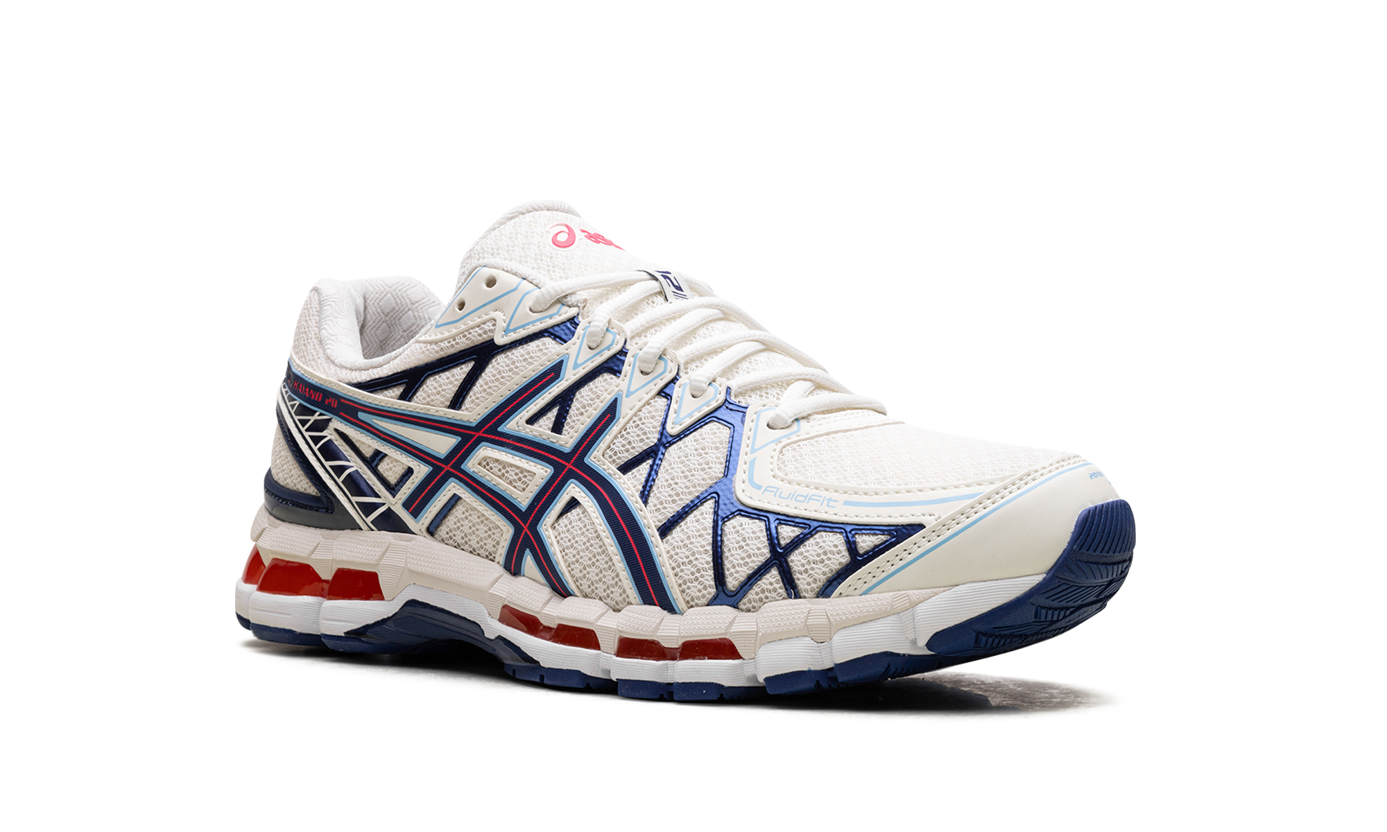 ASICS Gel-Kayano 20 Cream Blue Red