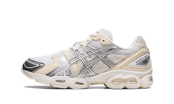 ASICS Gel-Nimbus 9 Wind And Sea White Silver, White/Pure Silver (1201A801-100)