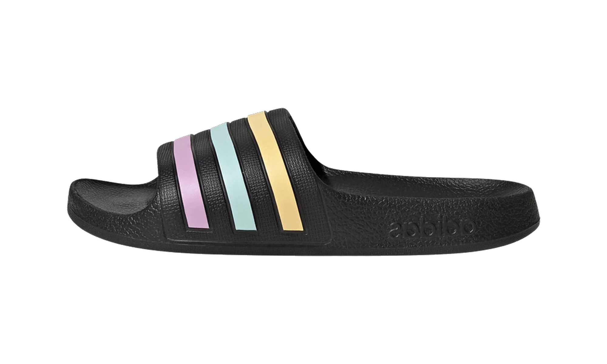Adidas Adilette Aqua Slide K Black Orange Tint Halo Mint