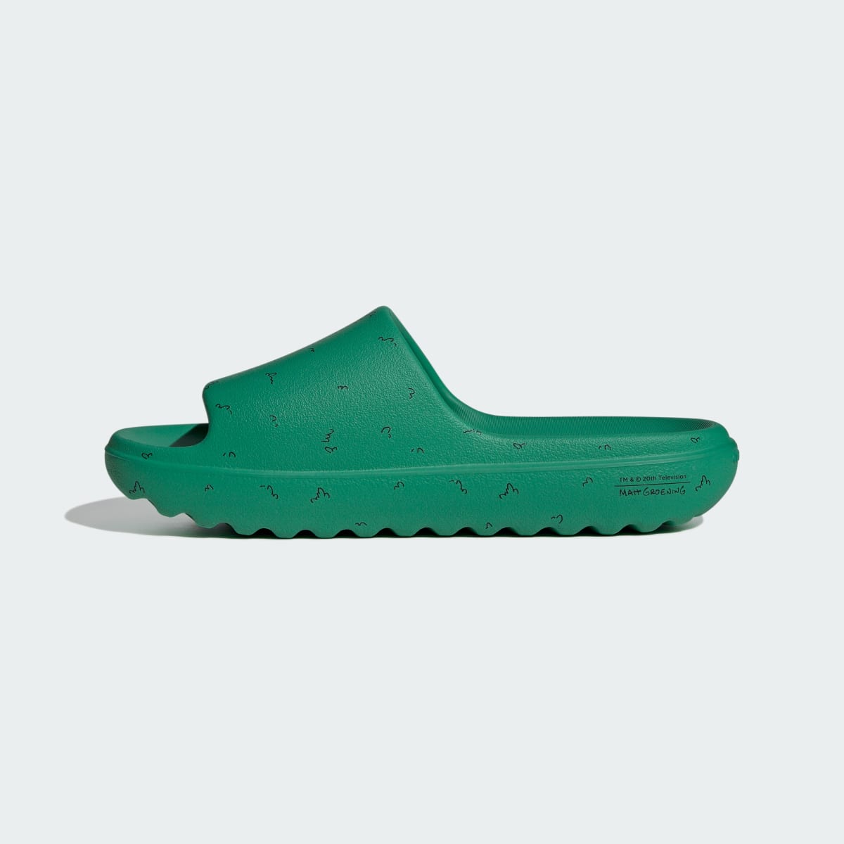 Adidas Adilette Lumia Slides The Simpsons Court Green