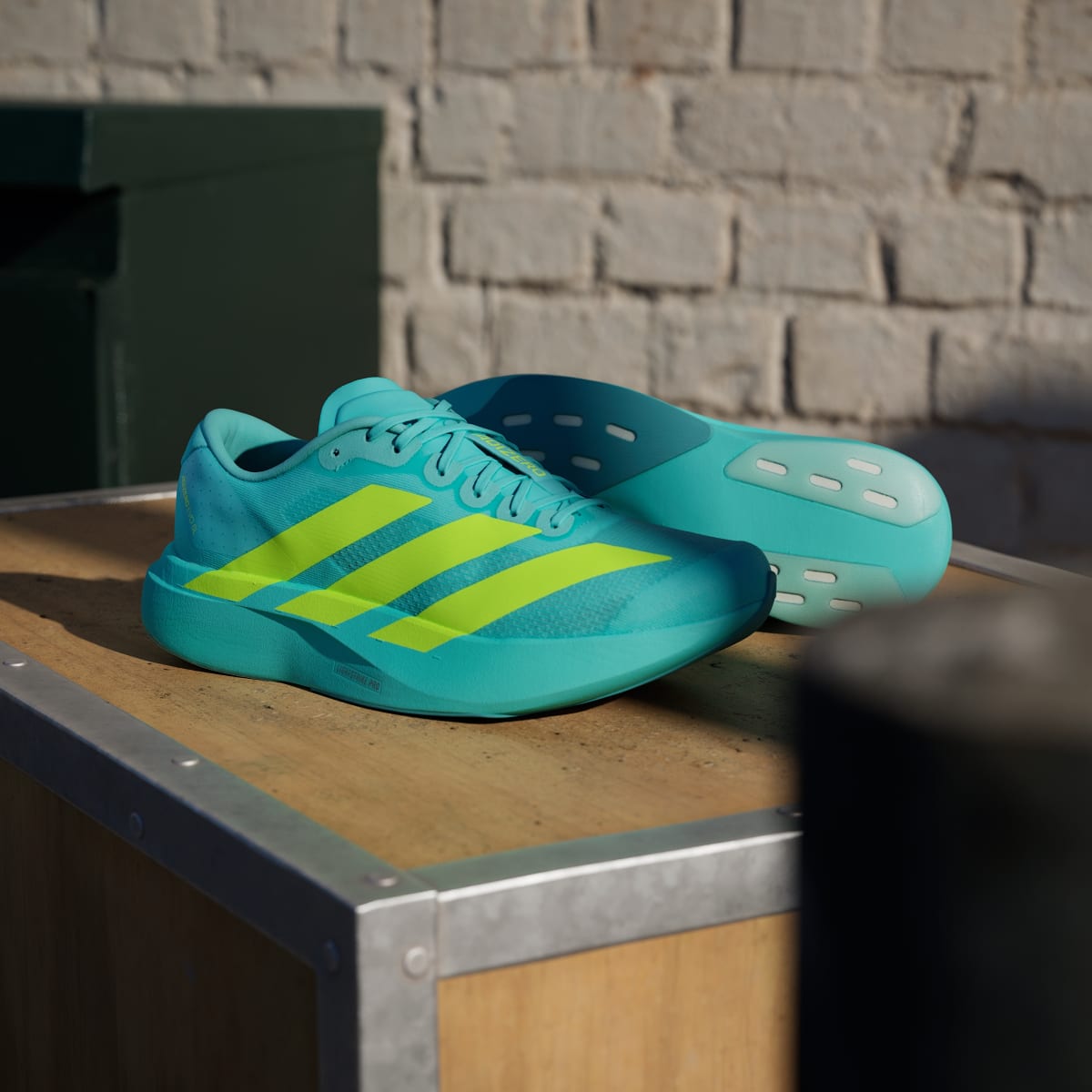 Adidas Adizero Evo SL Flash Aqua Lucid Lemon