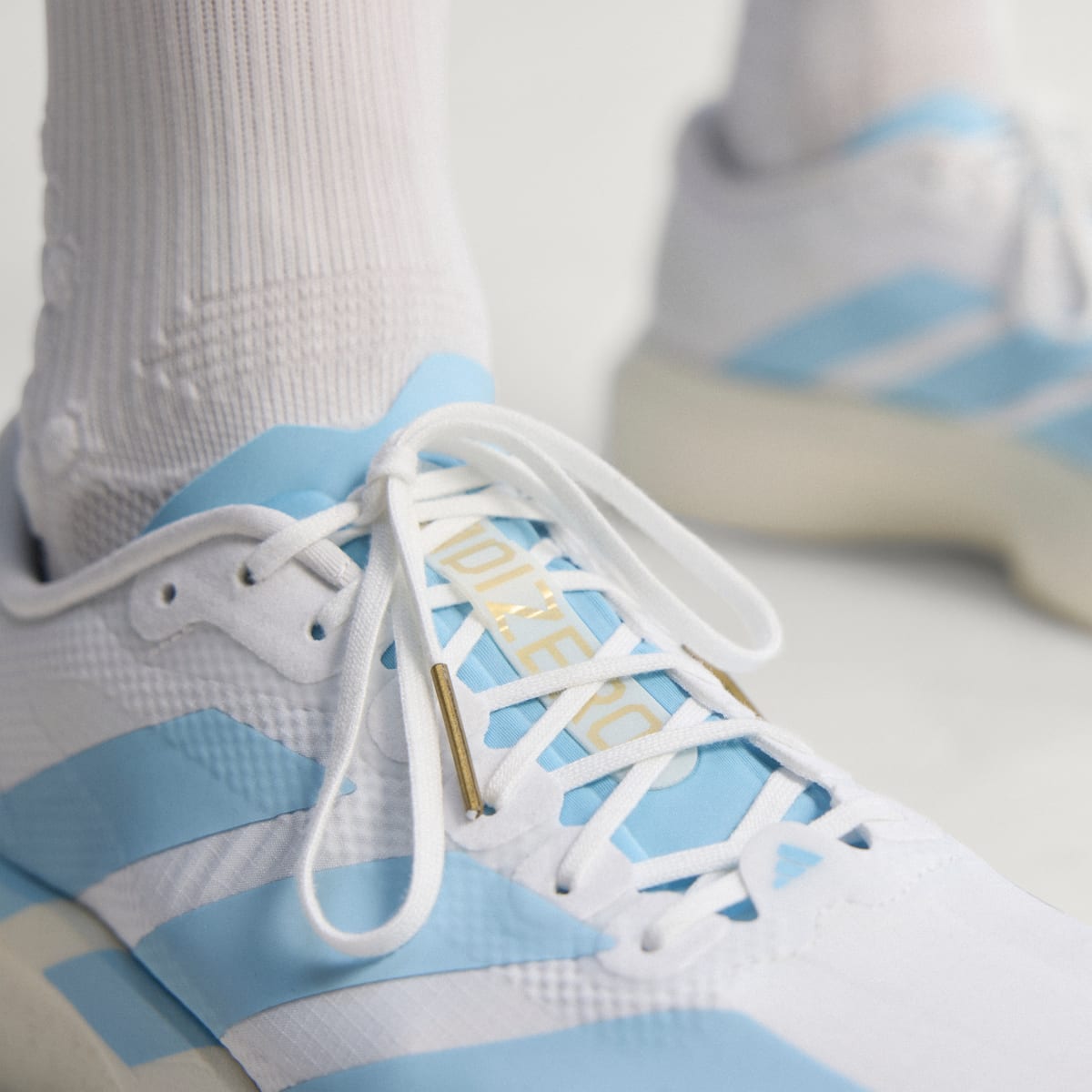 Adidas Adizero Evo SL White Clear Blue