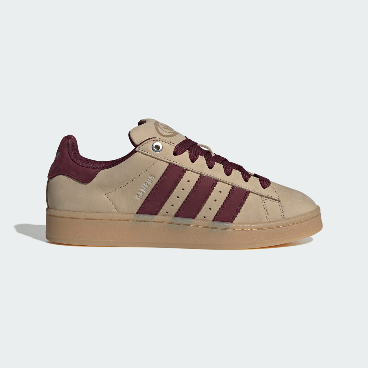 Adidas Campus 00s Stone Khaki Maroon Gum
