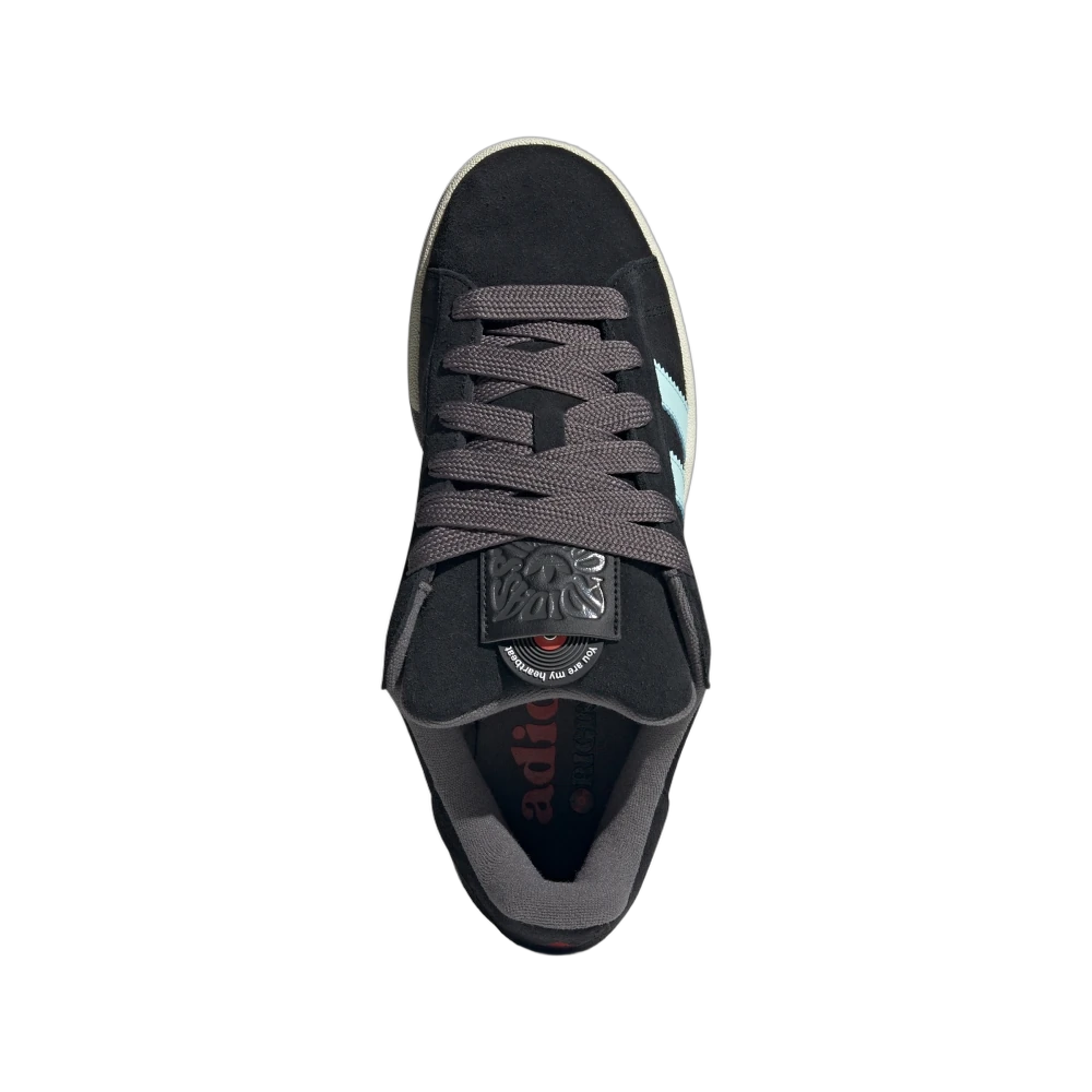 Adidas Campus 00s Valentine's Day Black, Core Black/Semi Flash Aqua/Cream White (ID6249)