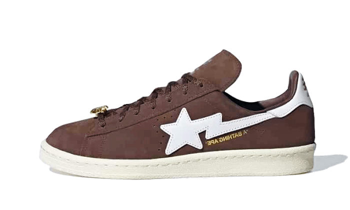 Adidas Campus 80s Bape 30th Anniversary Brown, Brown/Cloud White/Gold Metallic (IF3379)