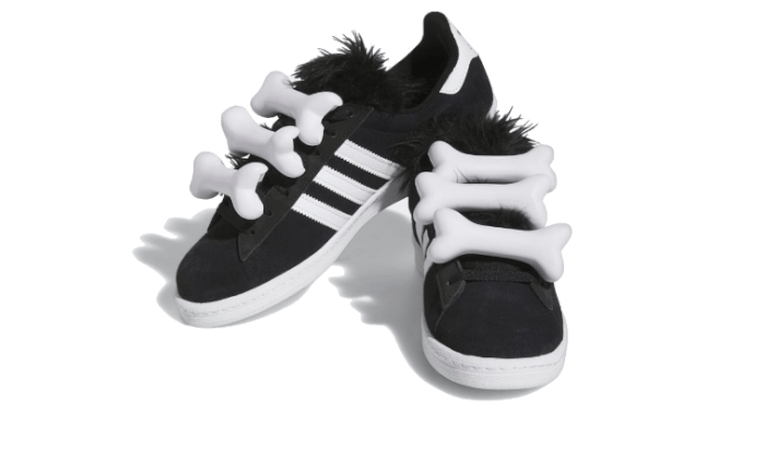 Adidas Campus 80s Jeremy Scott Bones Black, Core Black/Footwear White/Footwear White (HQ4493)